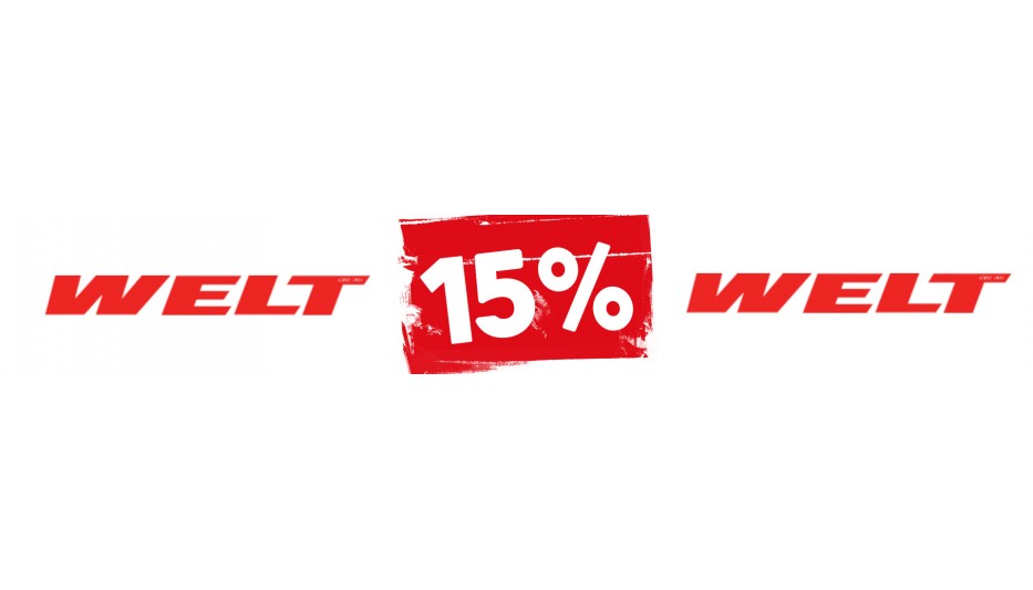 Снижение цен WELT на 15%